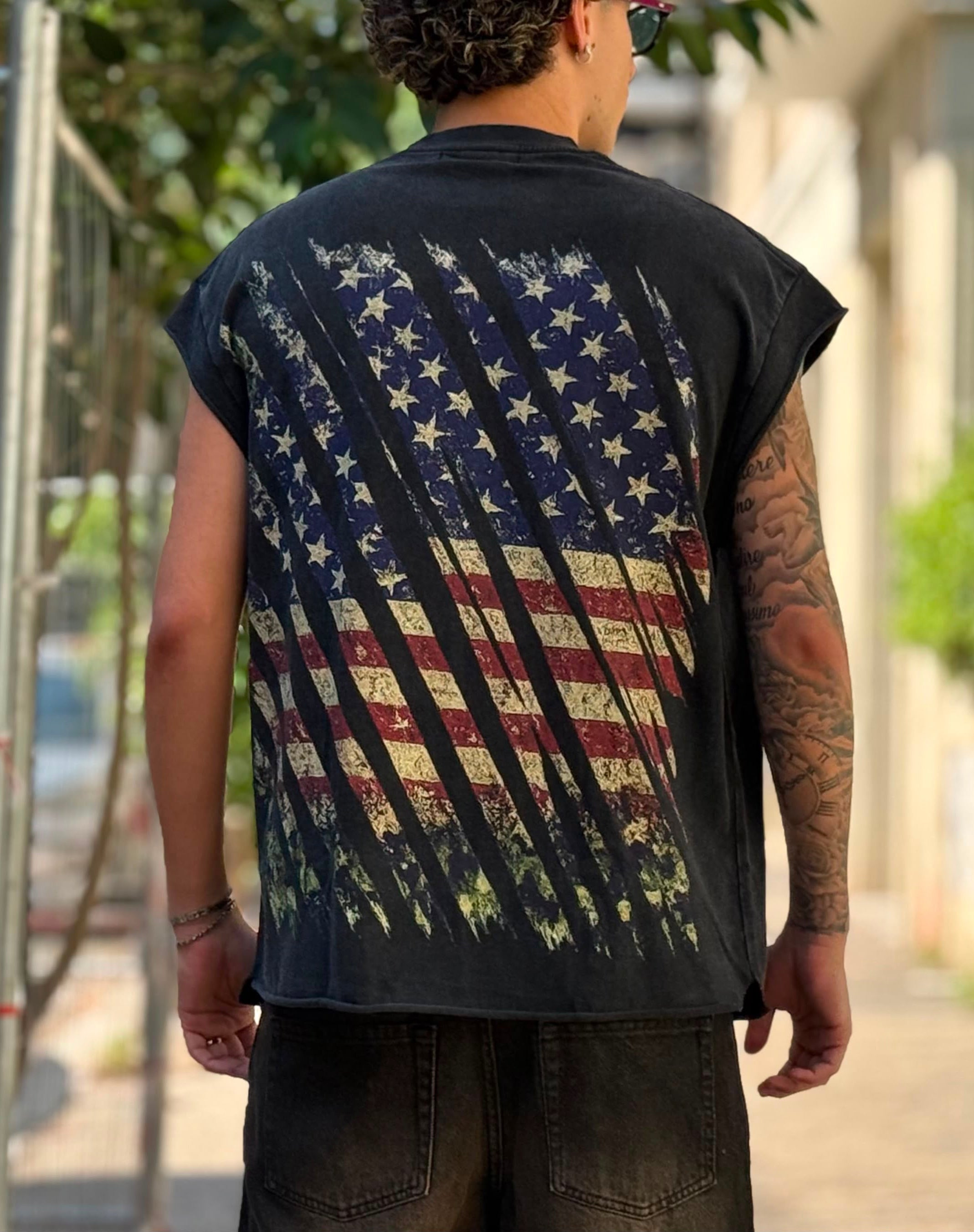 Hustle - Canotta Flag